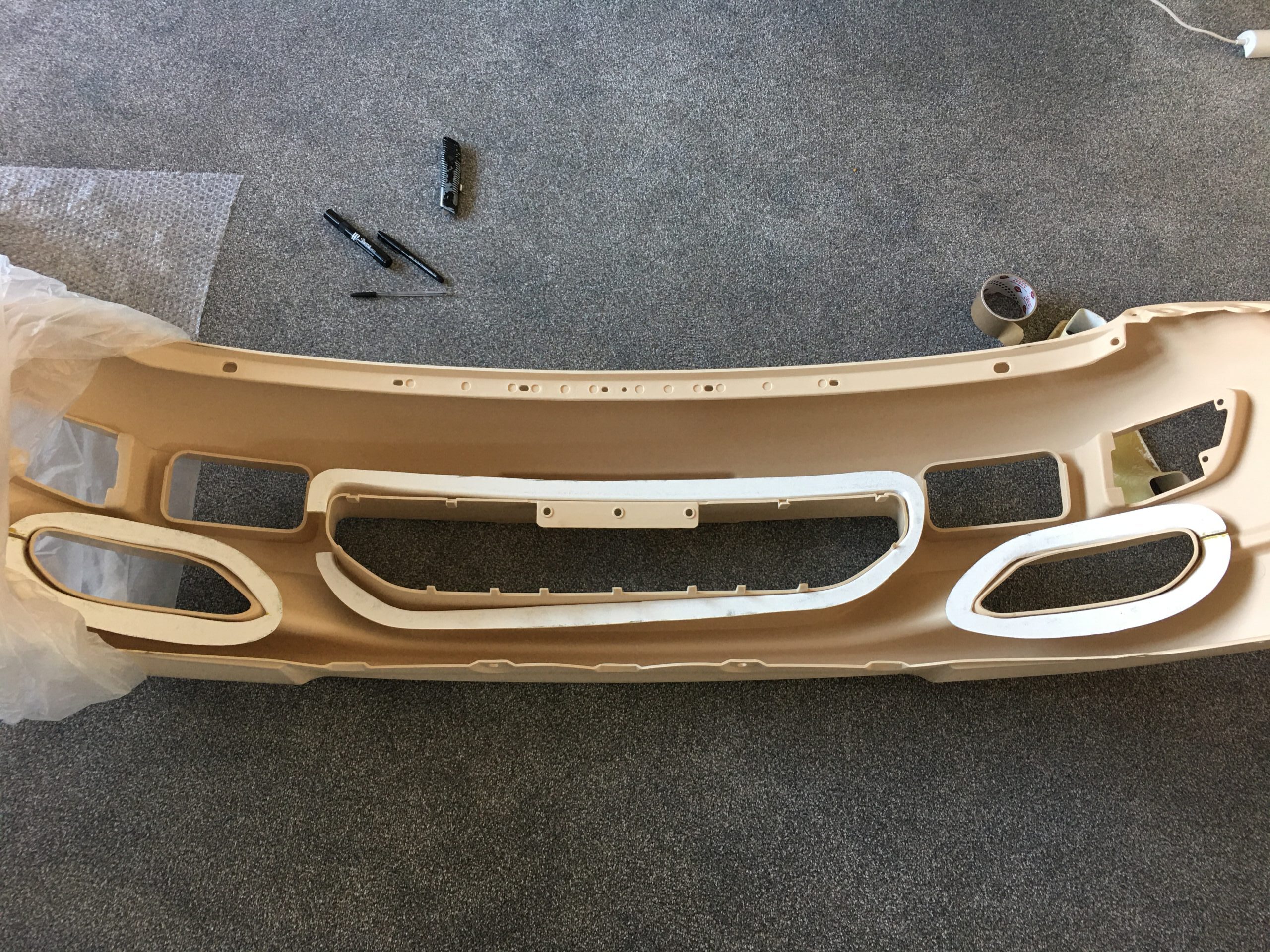 300ZX 99spec Front Bumper/Fascia Black Mesh Kit - Image 2